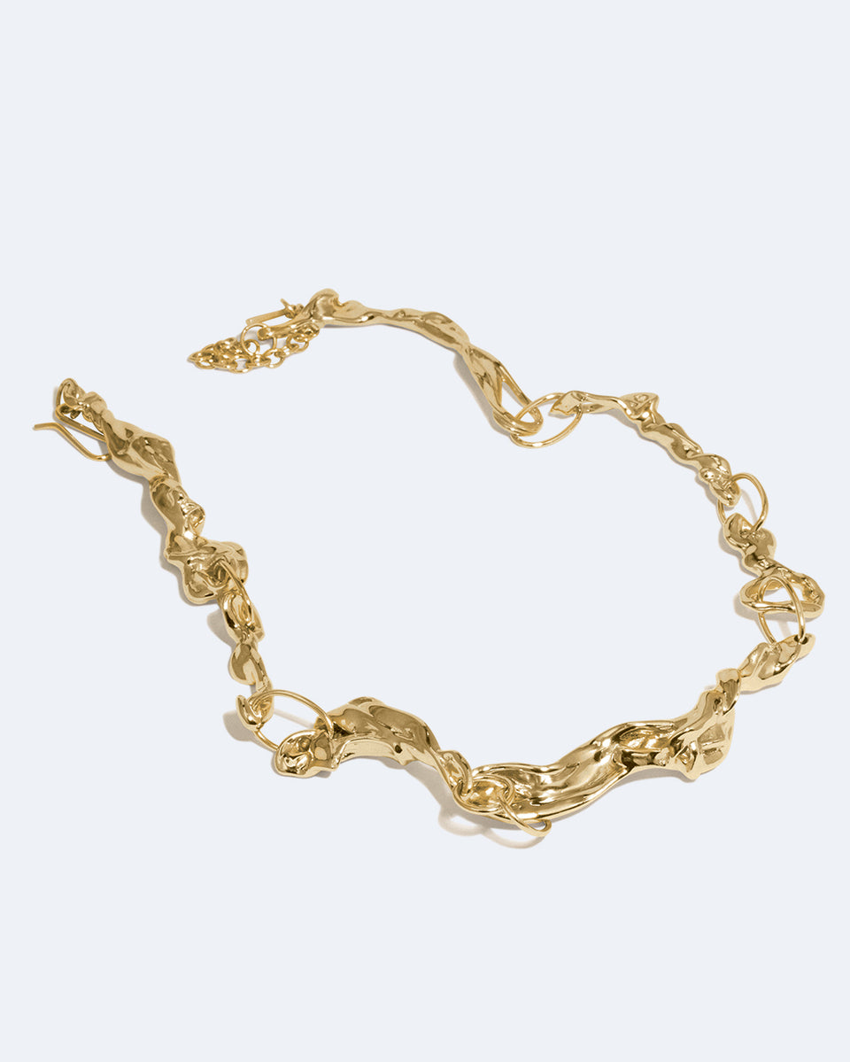 Mélasse - Collier plaqué or