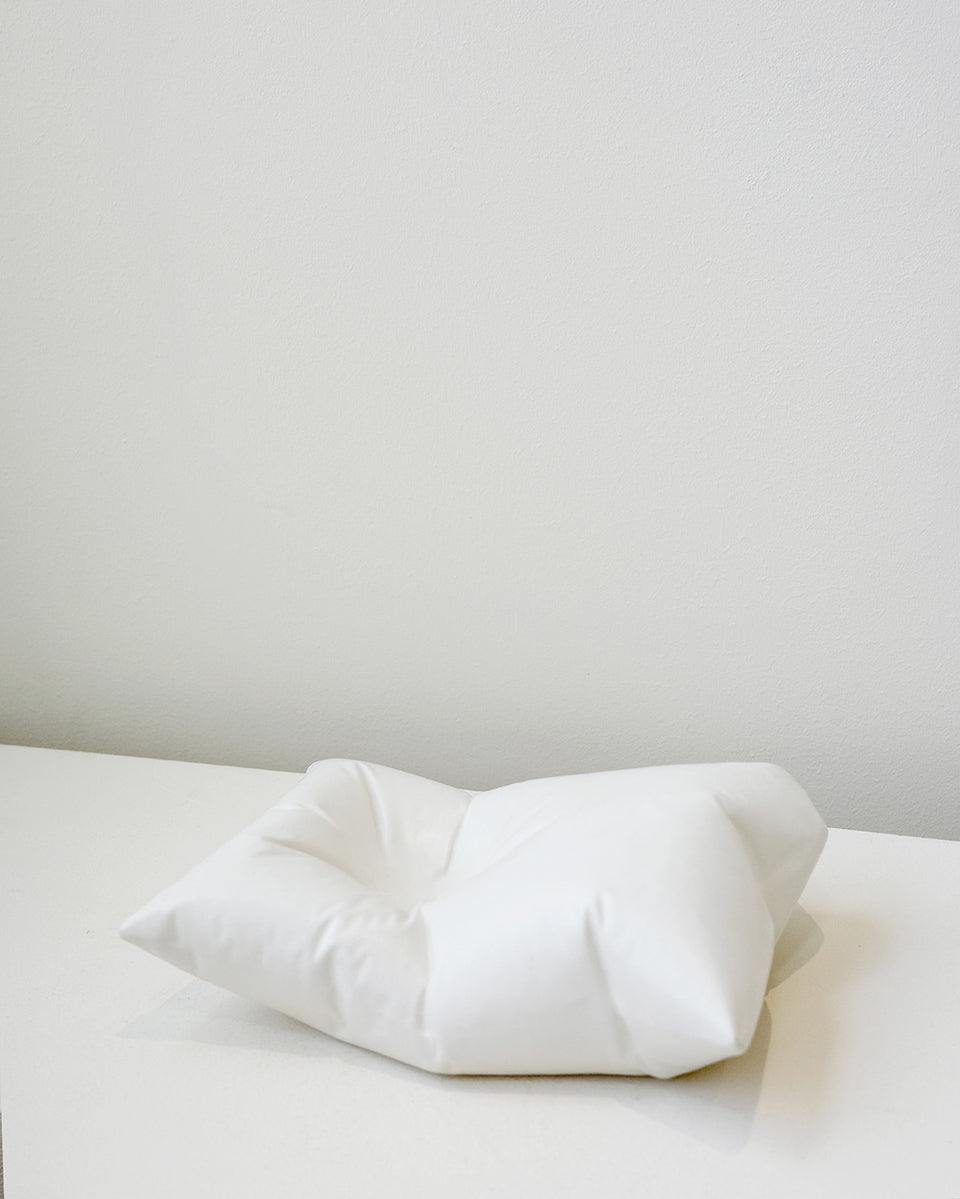 Plush II - Ceramic Cushion in Matte White