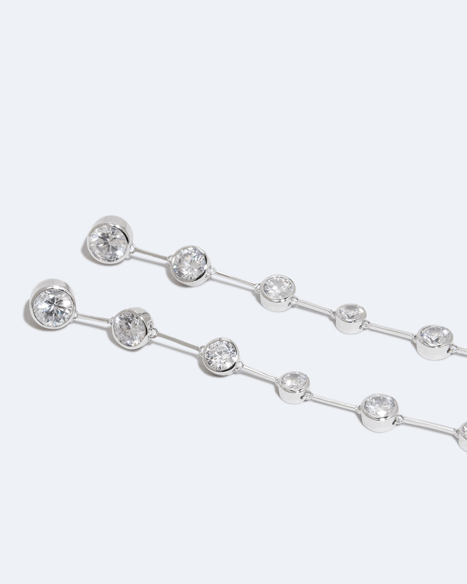 My Second Cup of Coffee - Zirconia and Recycled Silver Earrings