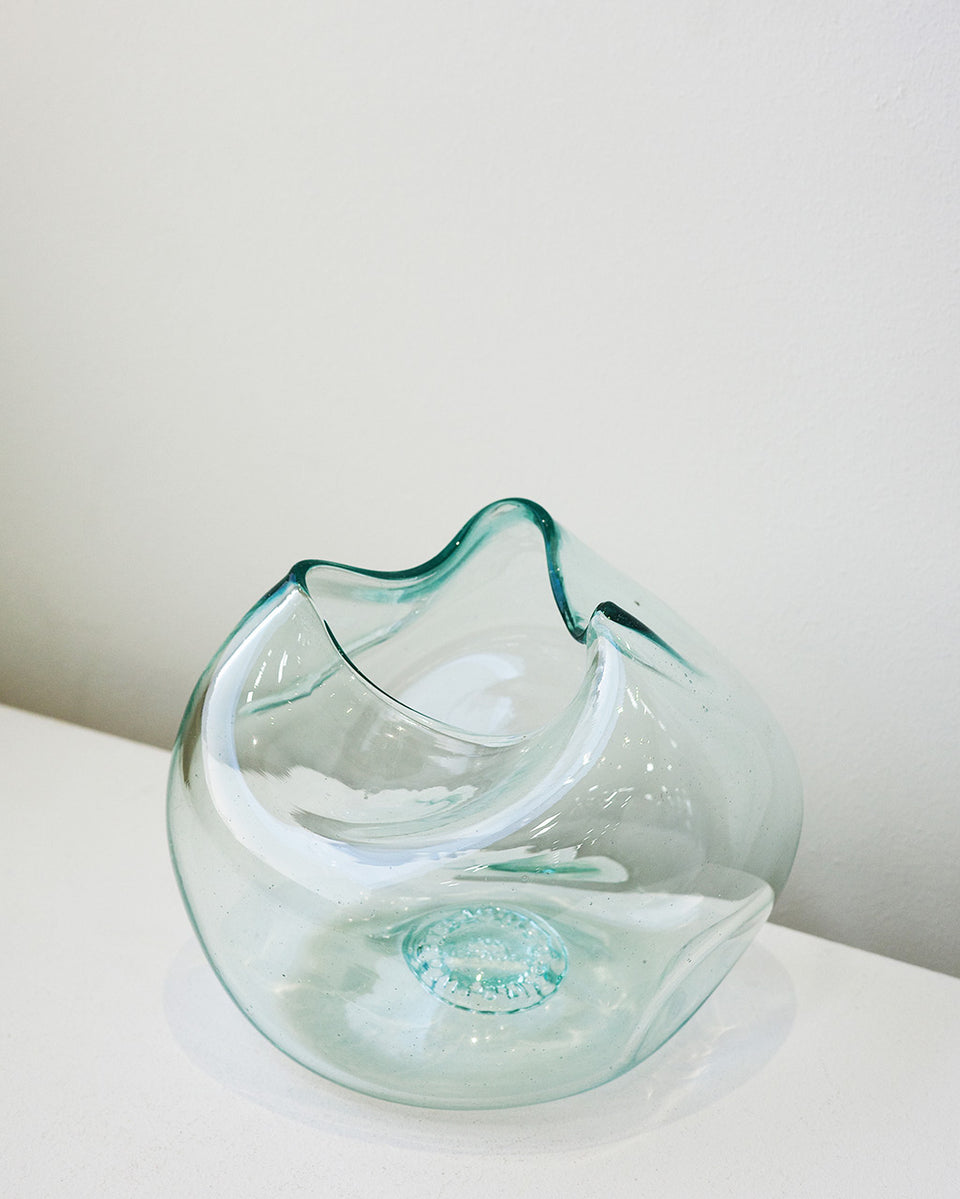 The Bubble to End all Bubbles - Recycled Glass Vase in Clear