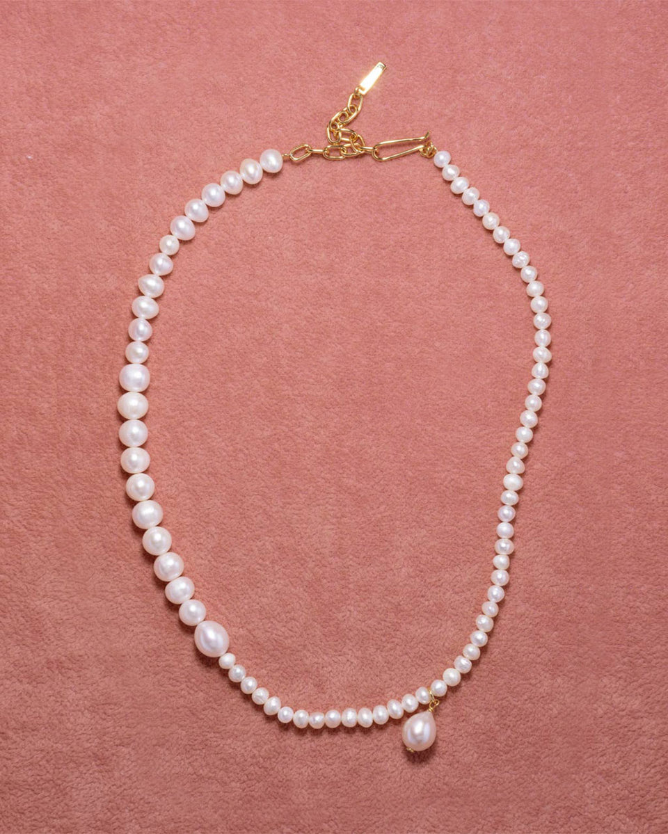 P229 - Collier perles et vermeil or recyclé