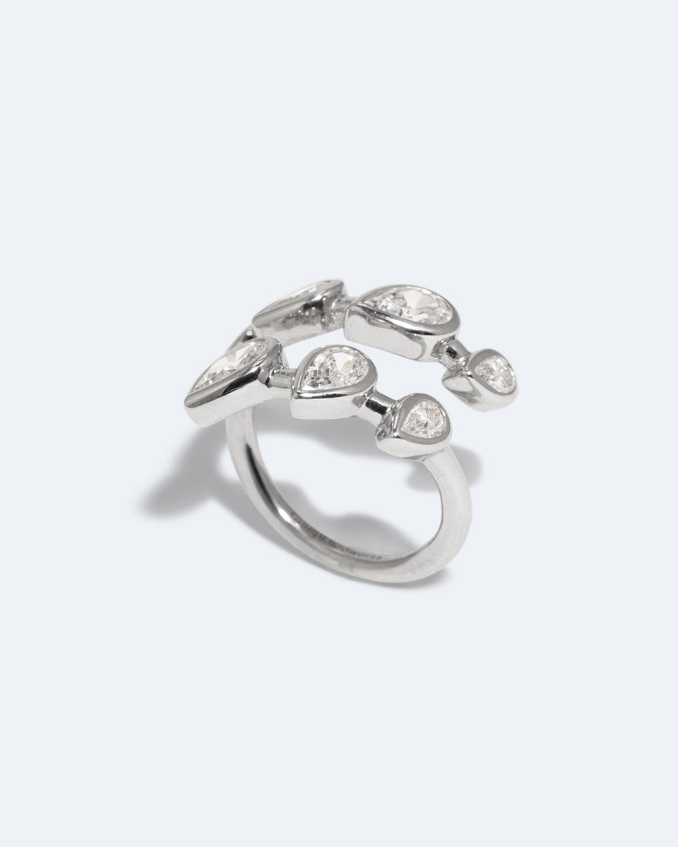 Bague Arc – Zircon et argent recyclé