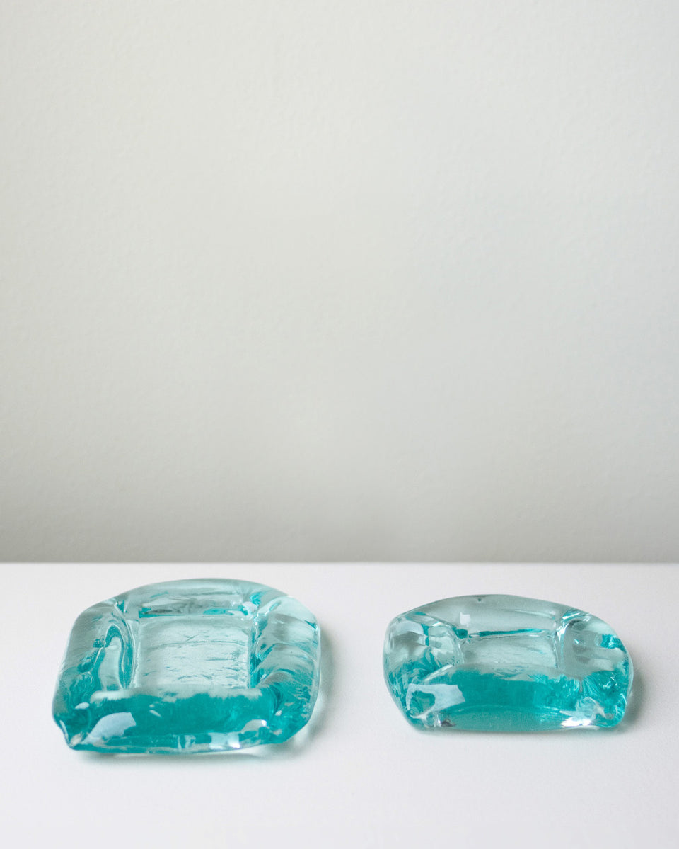 Sea Glass - Recycled Glass Small Cushion in Clear