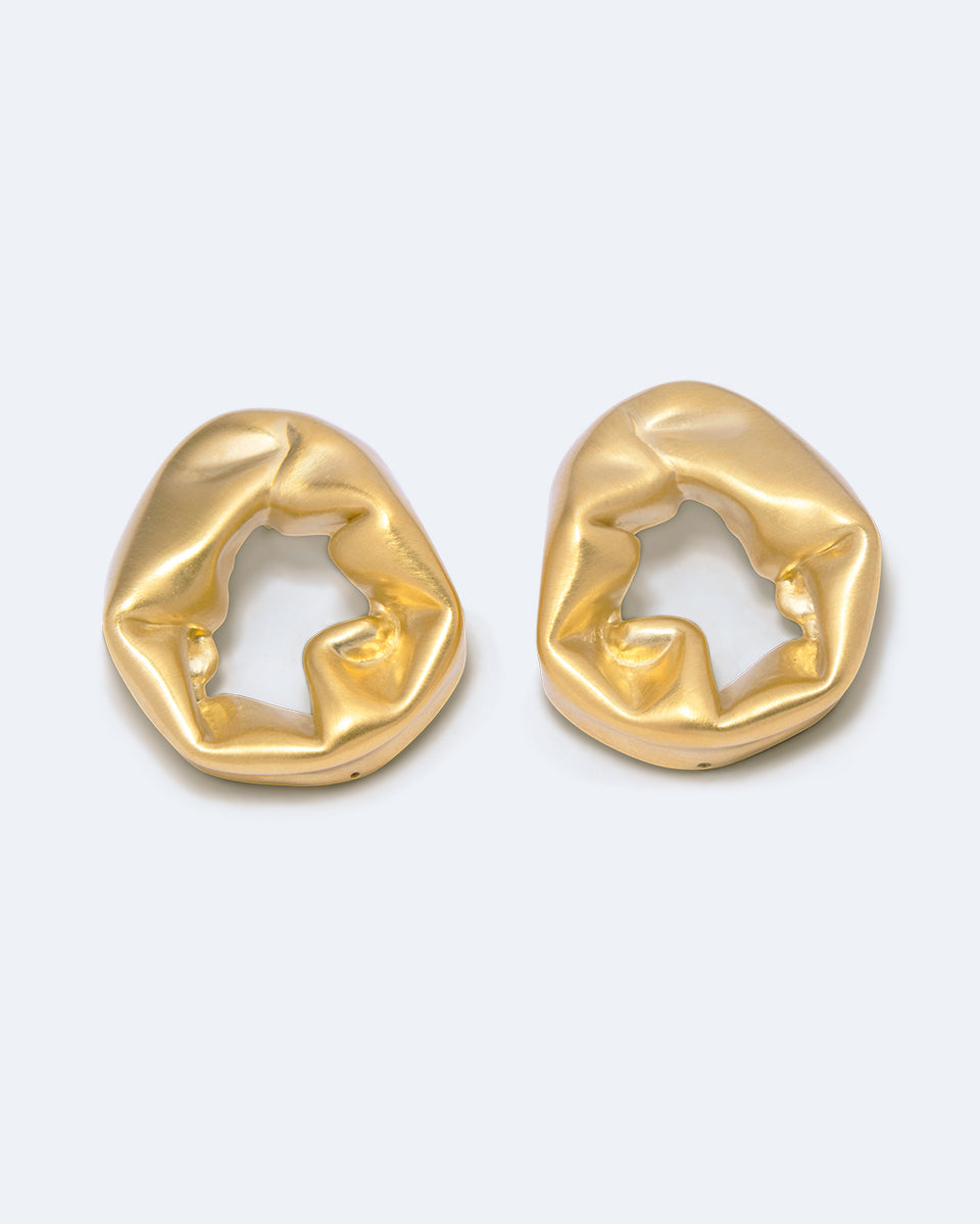 Scrunch - Recycled Gold Vermeil Earrings