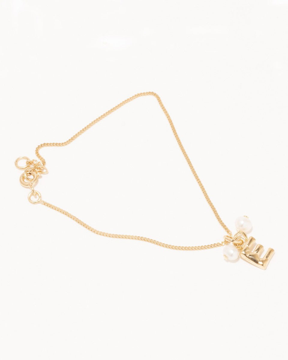 Classicworks™ E - Gold Vermeil and Pearl Bracelet