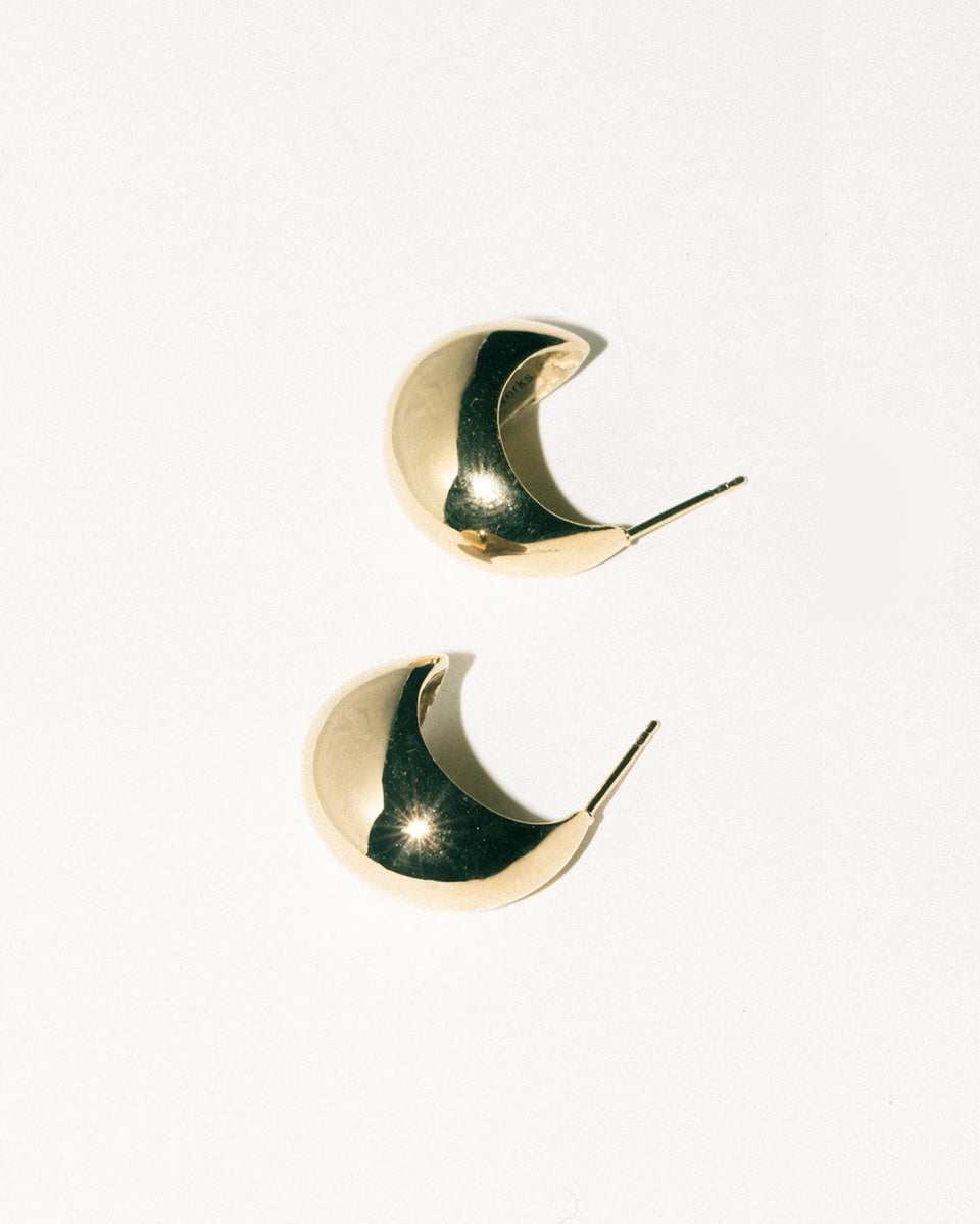 Curve - Boucles d'oreilles en vermeil recyclé