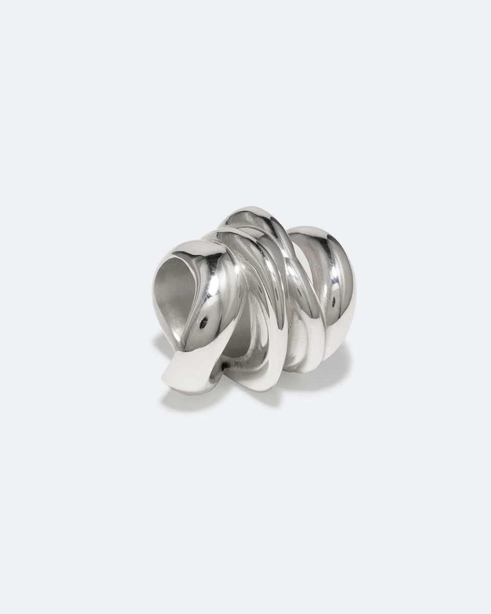 Off-World - Bague plaquée platine