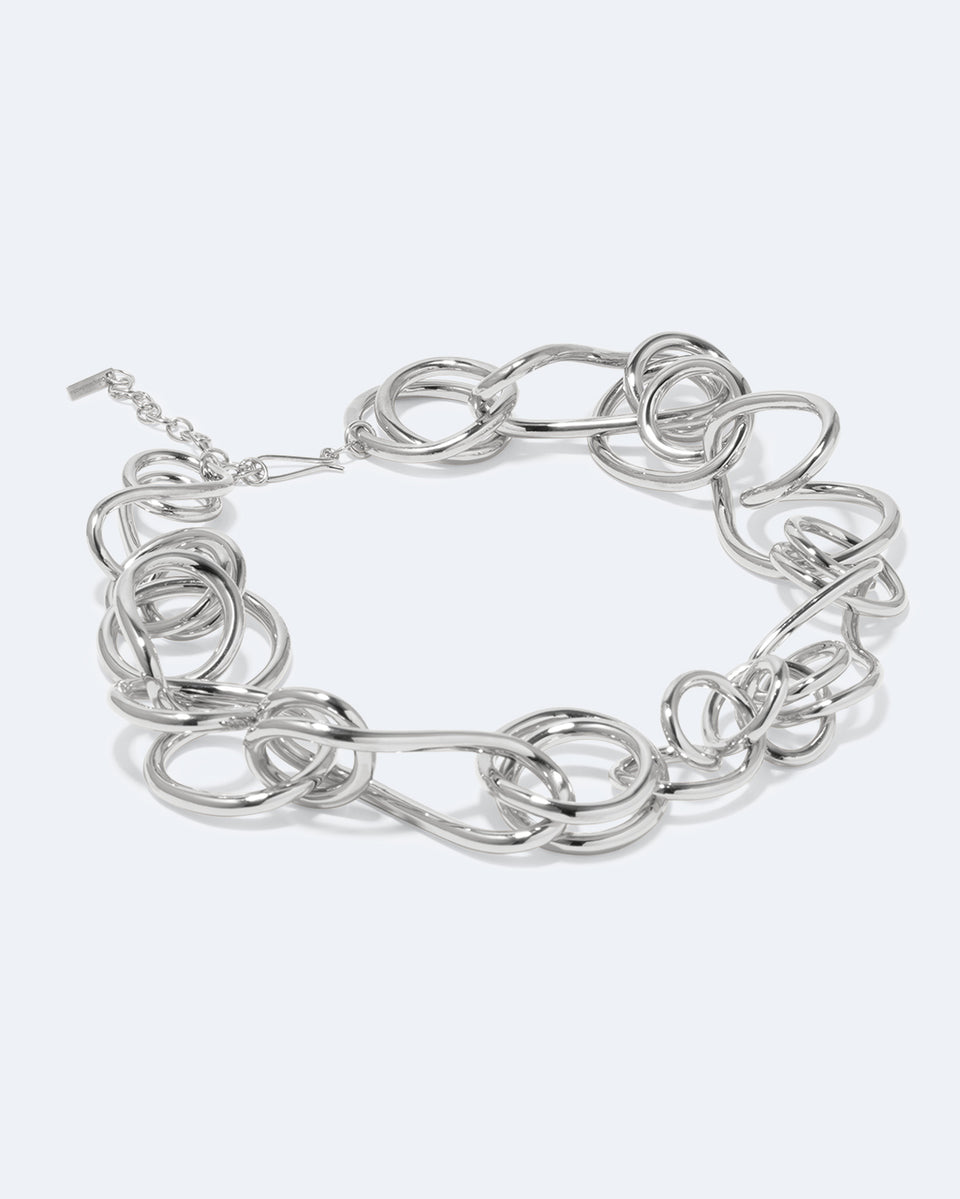 Perplexe - Collier Plaqué Platine
