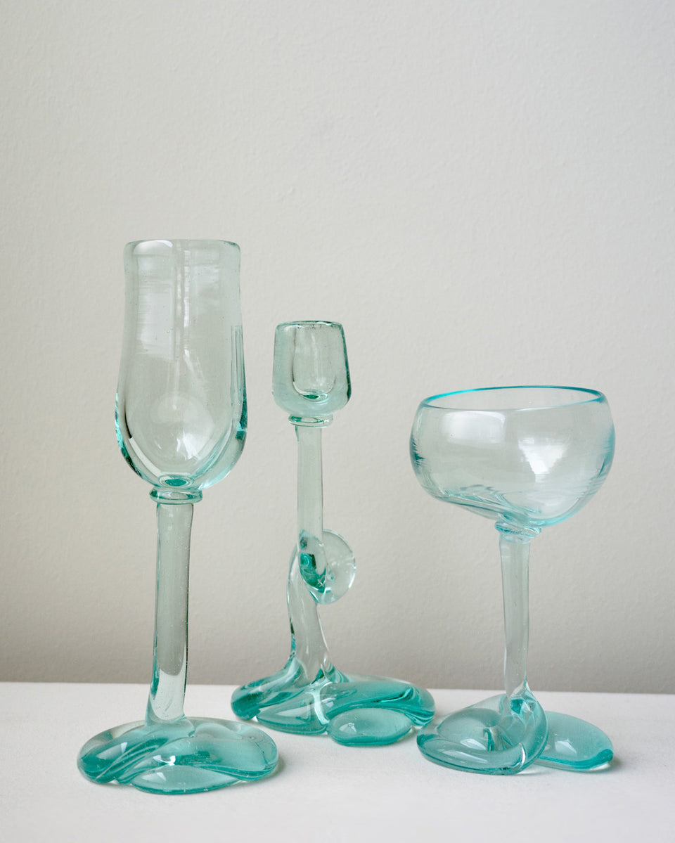 Thaw - Recycled Coupe Glass in Clear