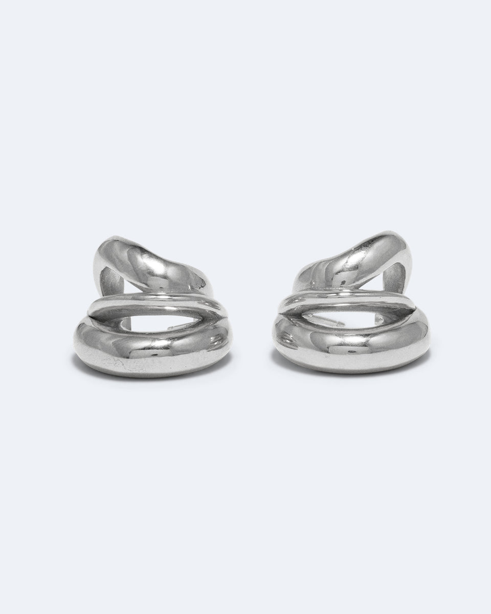 Dollop - Boucles d'oreilles en argent recyclé