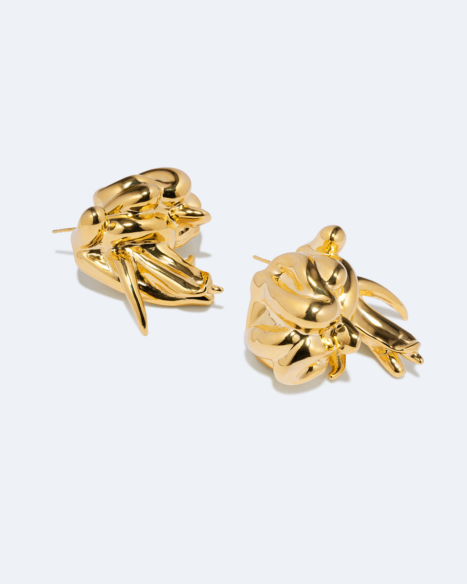 R2265 - Boucles d'oreilles en Vermeil d'Or Recyclé