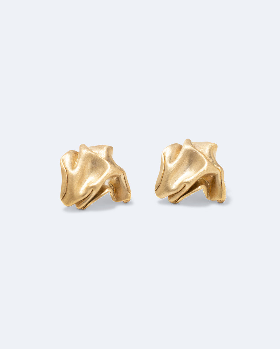"Notsobig" Groundswell - Recycled Gold Vermeil Earrings