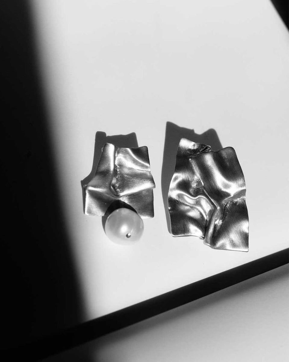 Cohesion - Recycled Silver Earrings