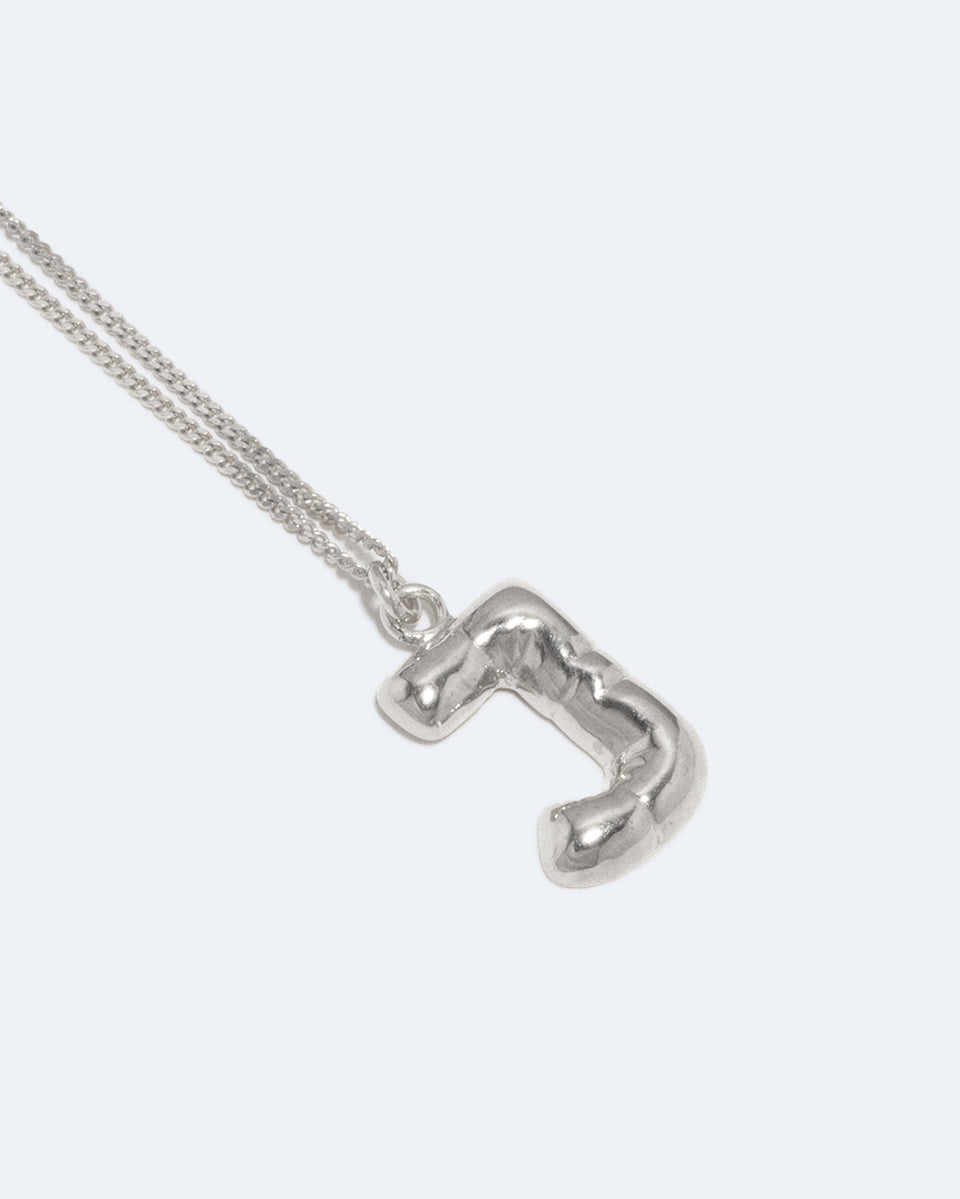 Classicworks™ J - Recycled Sterling Silver Necklace