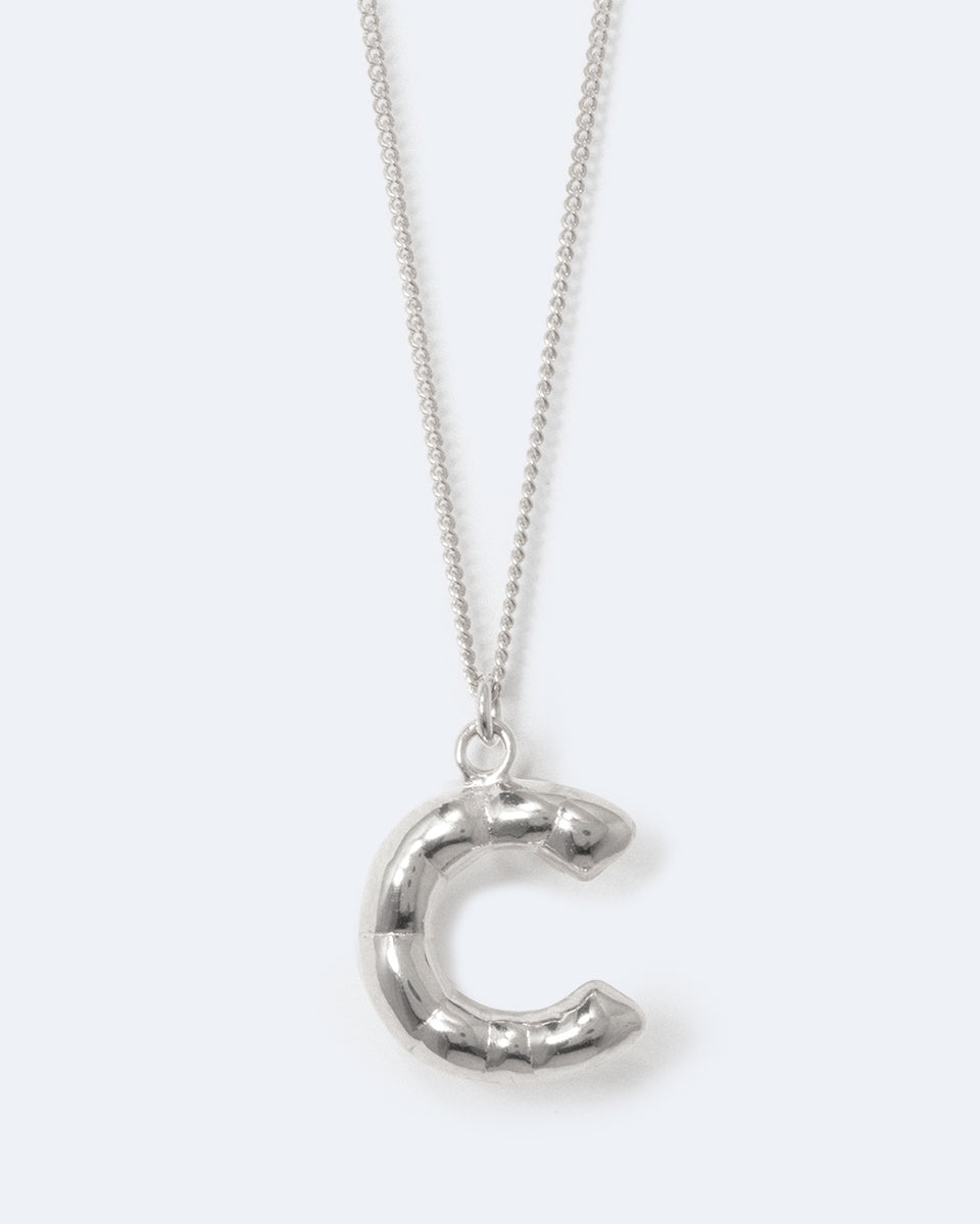 Classicworks™ C - Recycled Sterling Silver Necklace