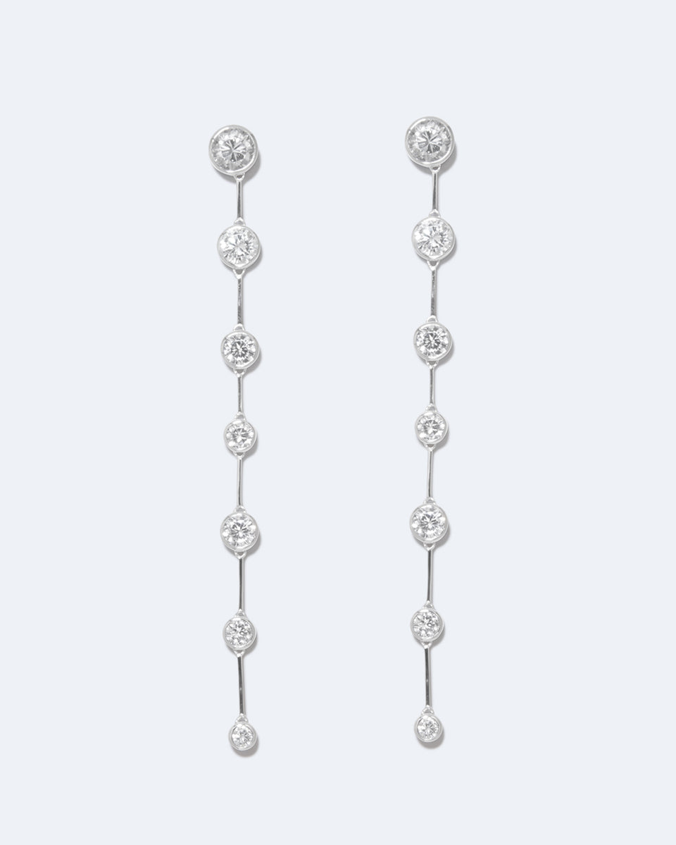 My Second Cup of Coffee - Zirconia and Recycled Silver Earrings