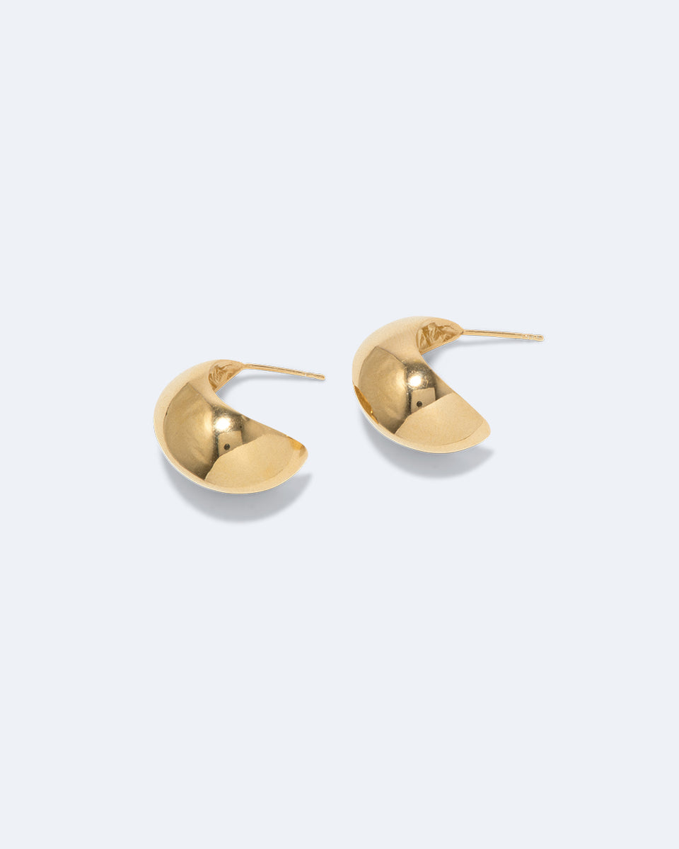 Curve - Boucles d'oreilles en vermeil recyclé
