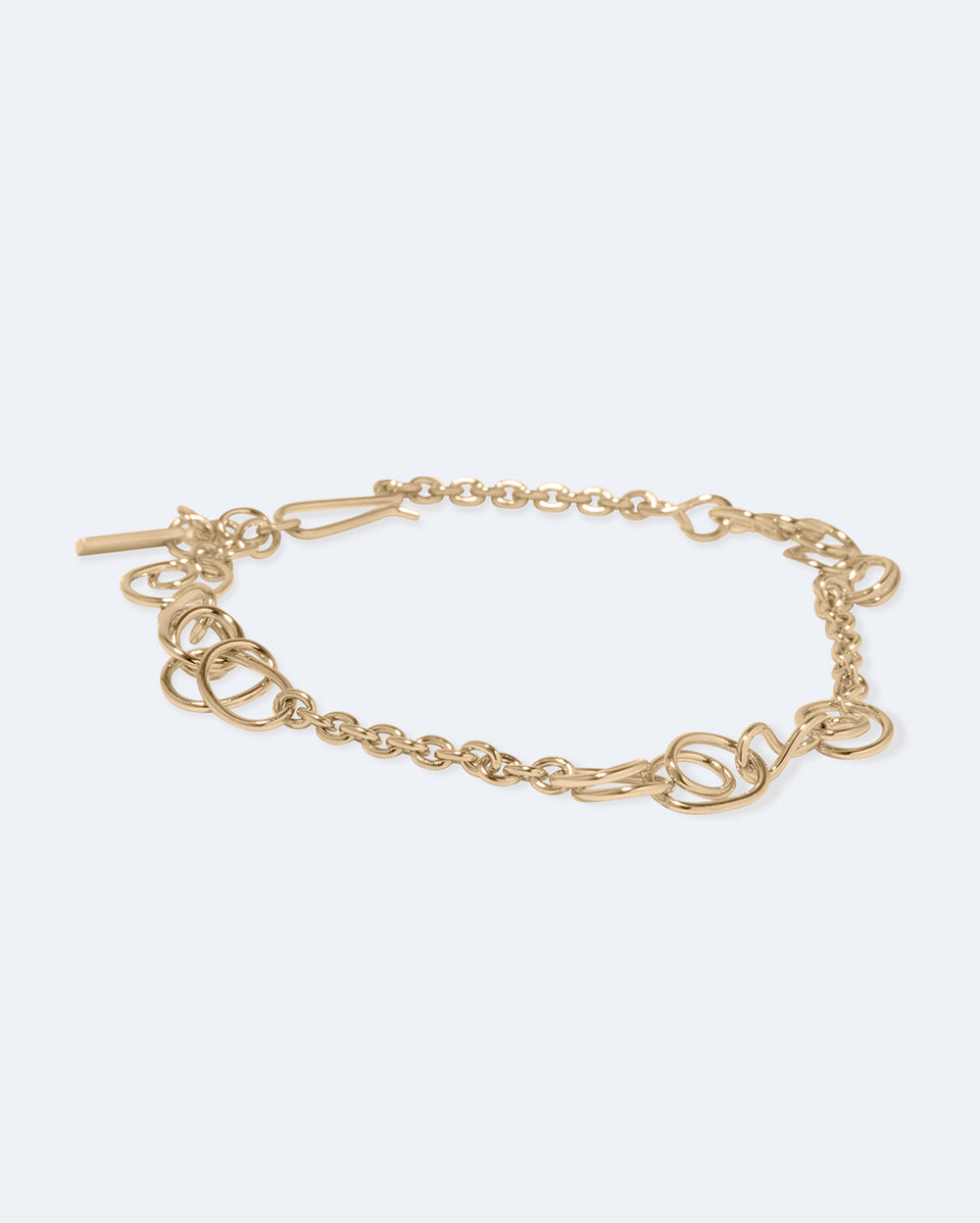 Bracelet en Vermeil Or Nuage d'Orage