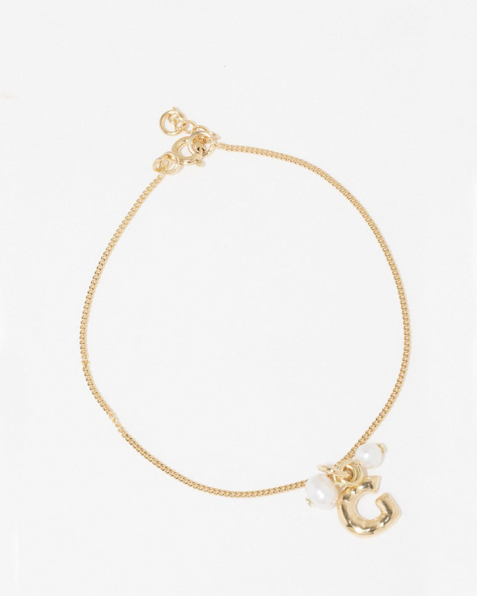 Classicworks™ G - Gold Vermeil and Pearl Bracelet