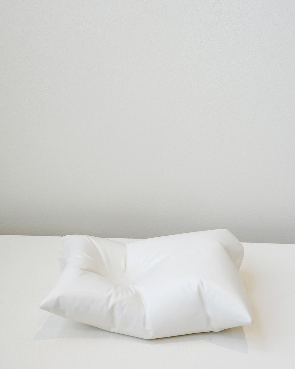 Plush II - Ceramic Cushion in Matte White