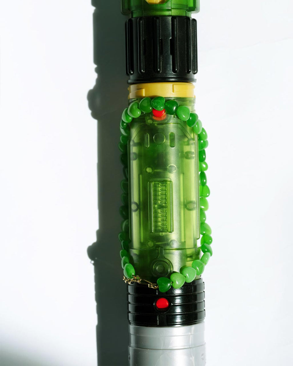 La Fenêtre du Cœur - Collier Perle Cœur Vert et Vermeil Recyclé