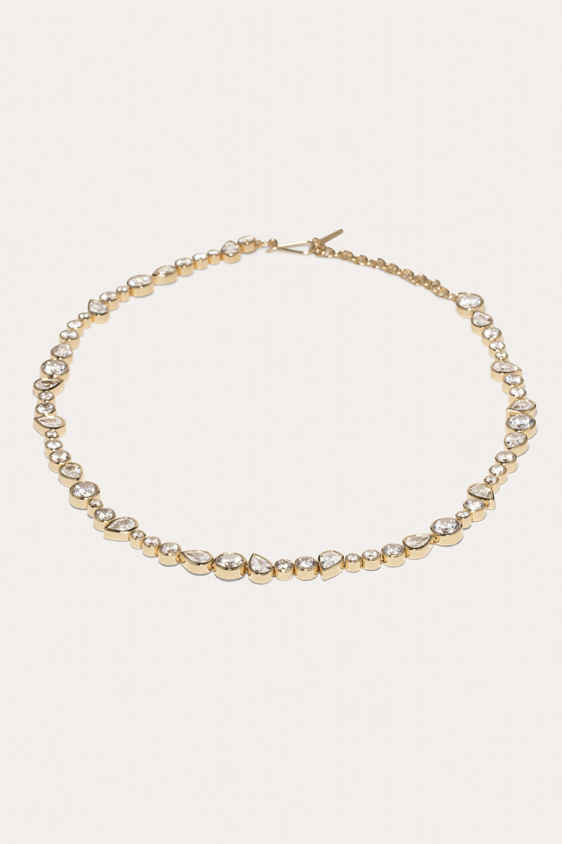 A Few Good Anti‐Heroes - Cubic Zirconia and Gold Vermeil Necklace 