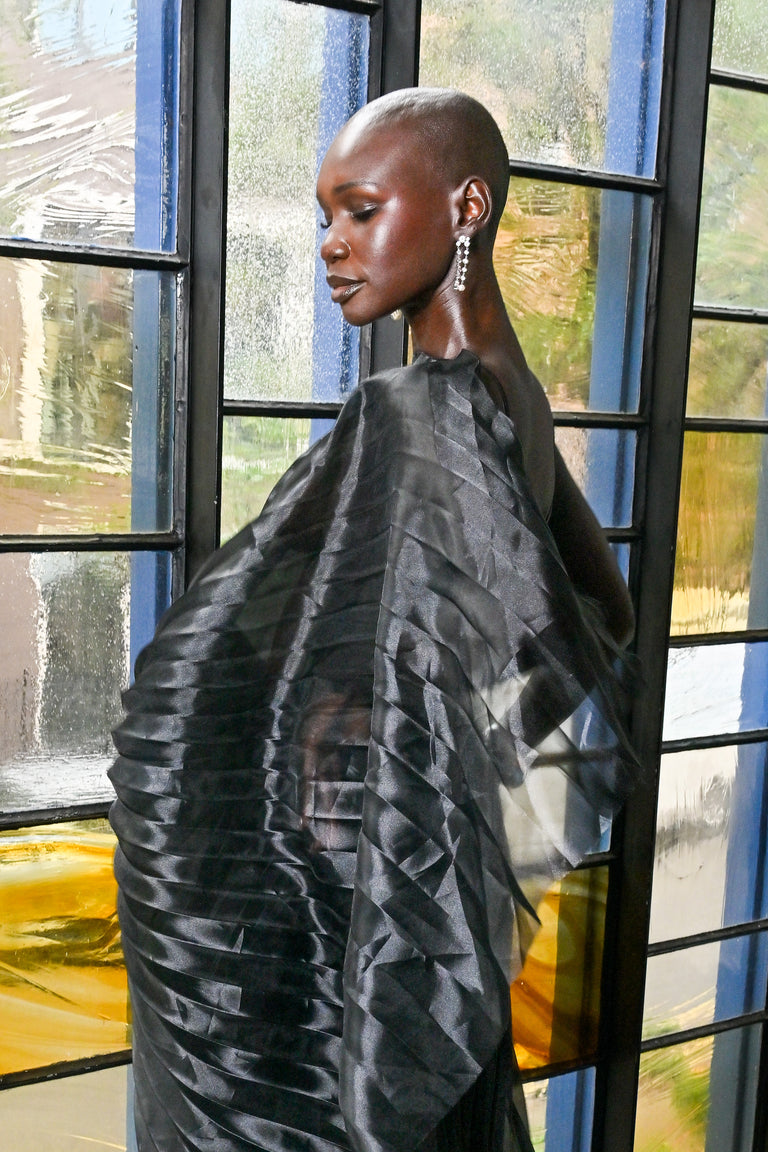 Trickles - Pearl and Zirconia Recycled Silver Earrings