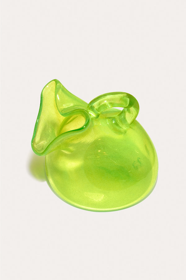Pichet « Notsobig » Thaw – petit pichet en verre recyclé, vert acide