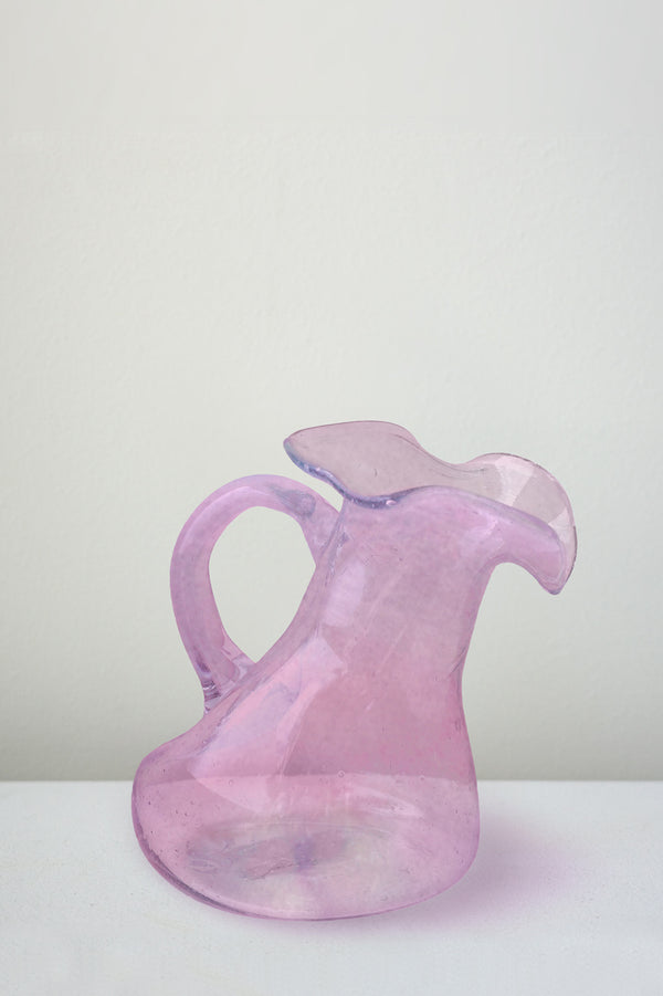 Pichet « Notsobig » en petit verre recyclé rose