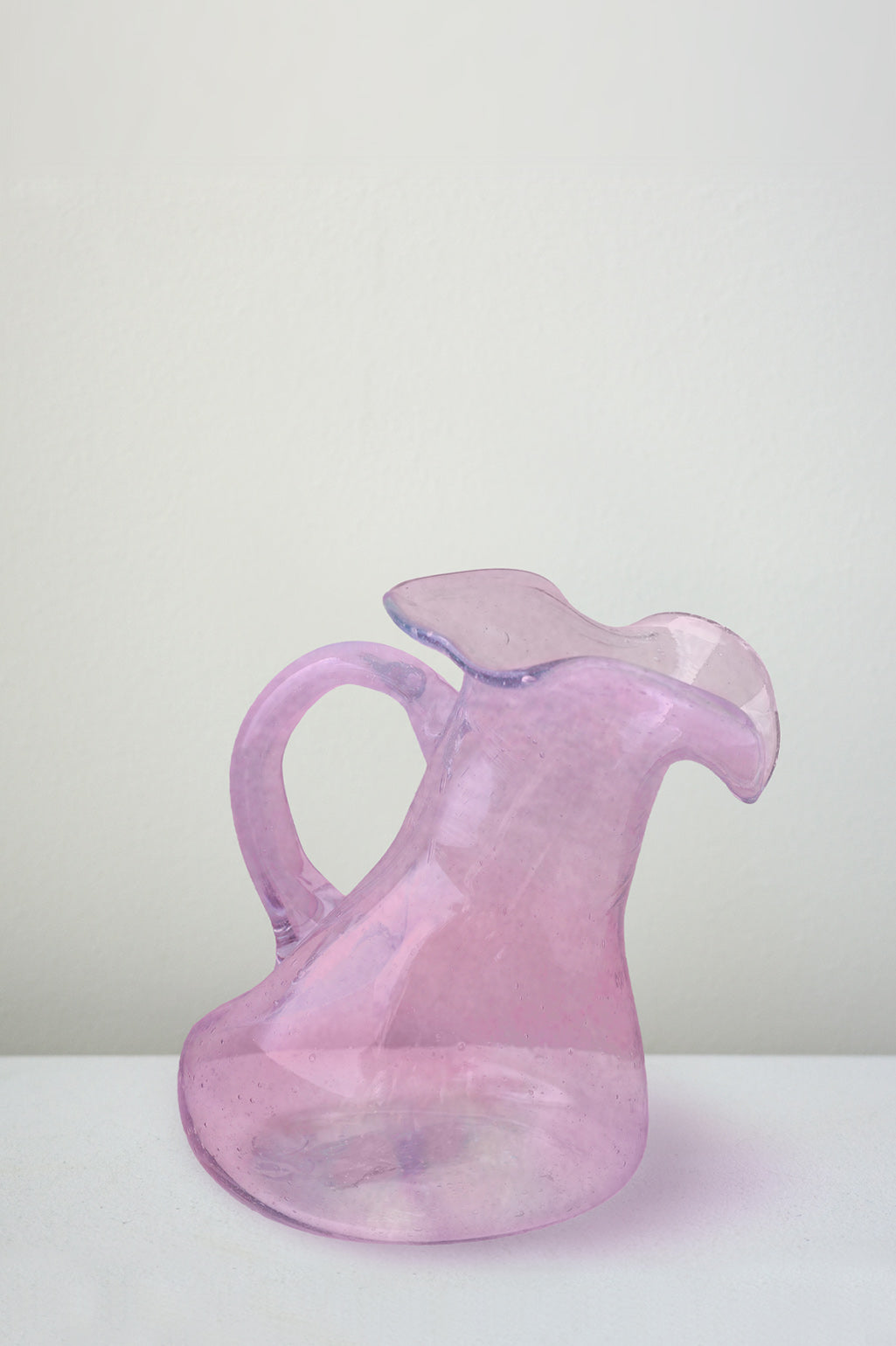 "Notsobig" Thaw - Small Recycled Glass Small Jug in Pink | Completedworks by Completedworks