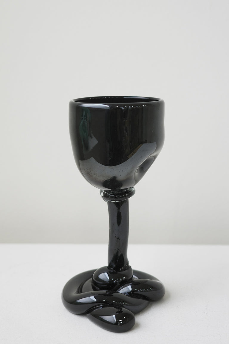 Thaw - Verre à vin recyclé noir