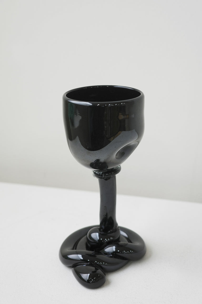 Thaw - Verre à vin recyclé noir