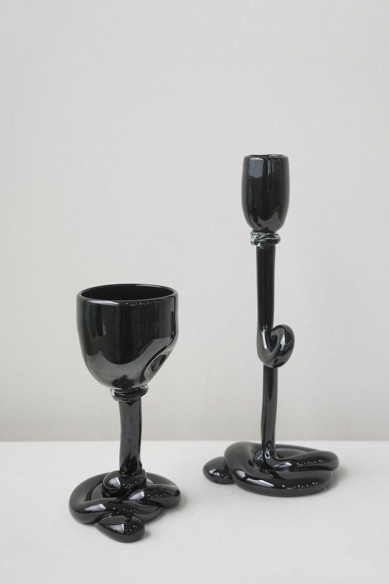 Thaw - Verre à vin recyclé noir
