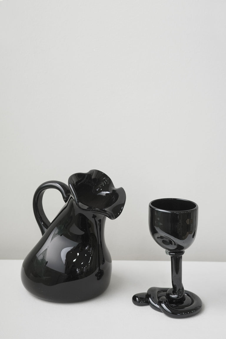Thaw - Verre à vin recyclé noir