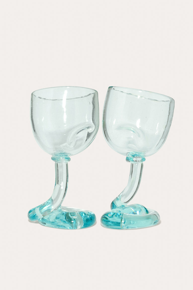 Thaw - Set of 2 Recycled Wine Glass in Clear