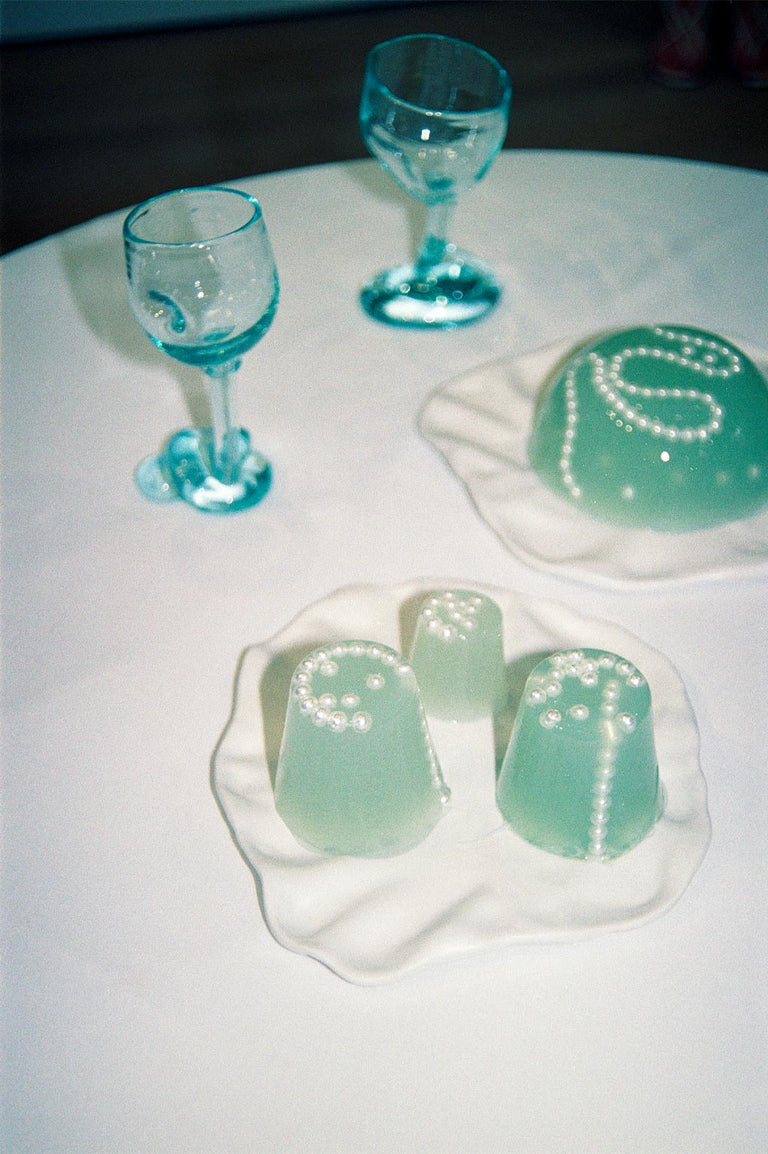 Thaw - Recycled Wine Glass in Magenta