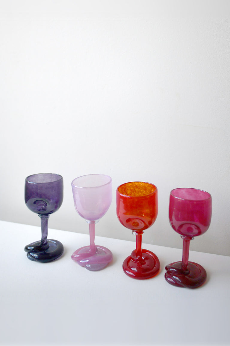 Thaw - Recycled Wine Glass in Purple