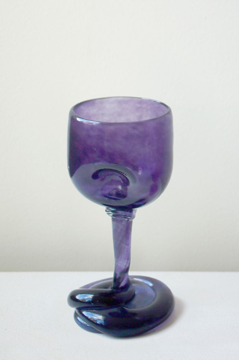 Thaw - Set of 2 Recycled Wine Glass in Purple