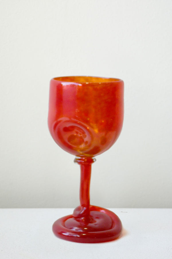 Dégel – Verre à vin recyclé rouge