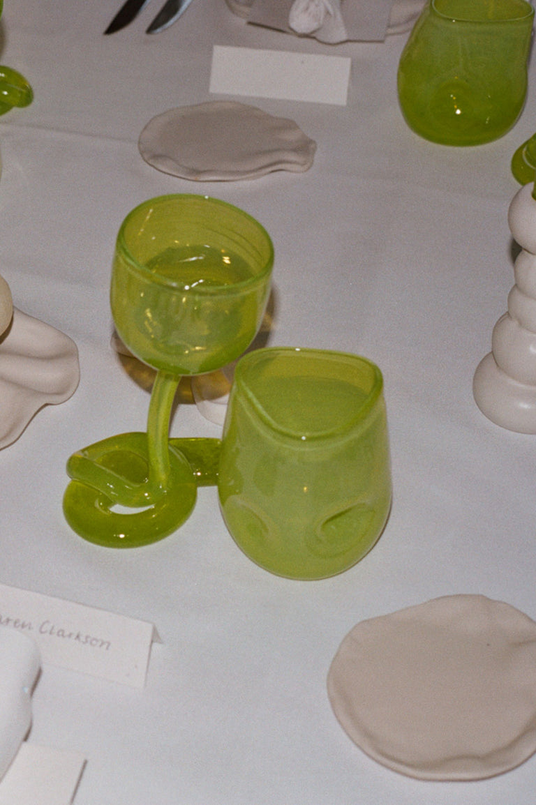 Thaw - Set of 2 Recycled Wine Glass in Clear