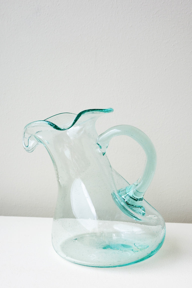 Thaw - Large Recycled Glass Jug in Clear