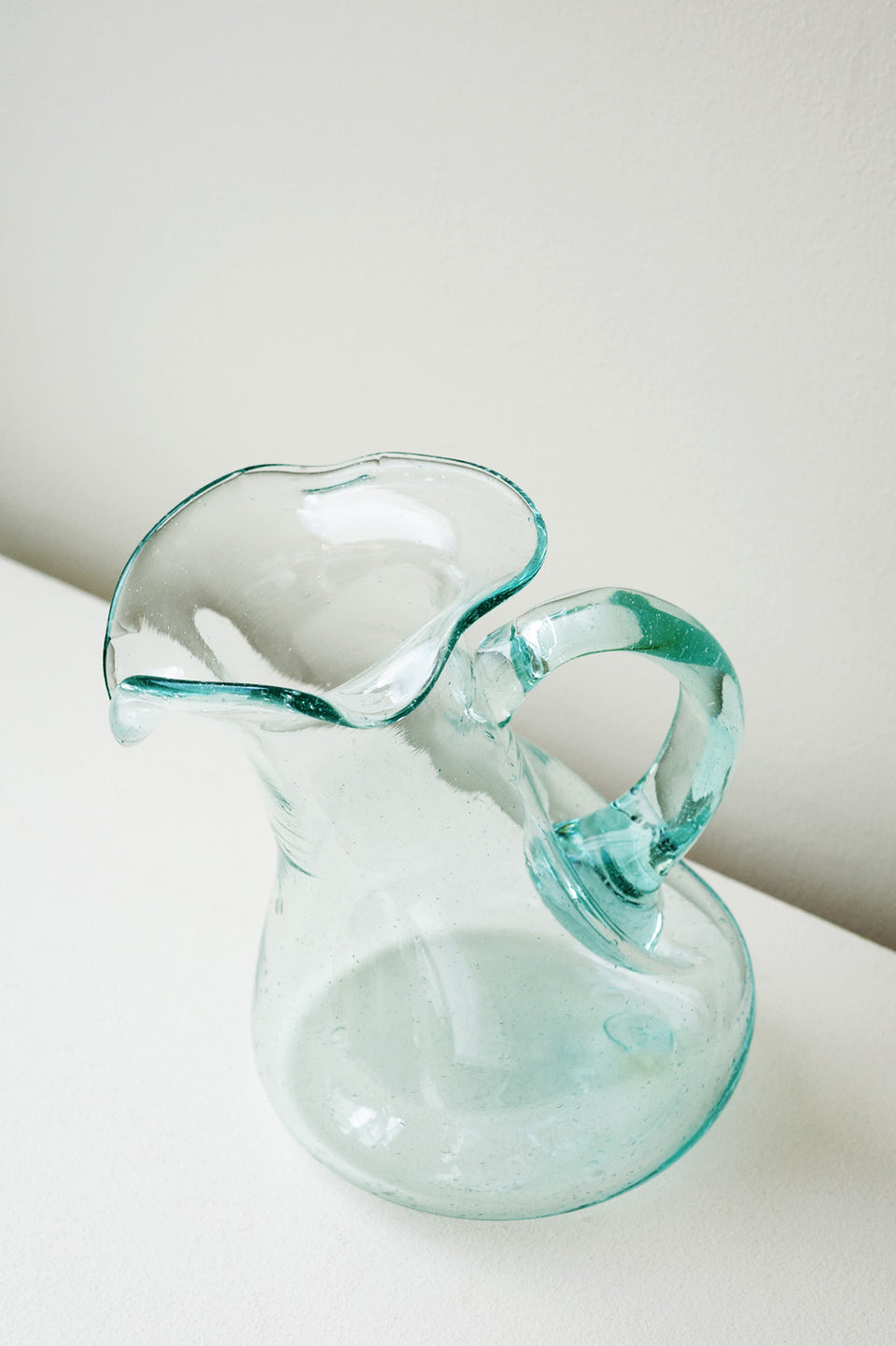 Thaw - Large Recycled Glass Jug in Clear