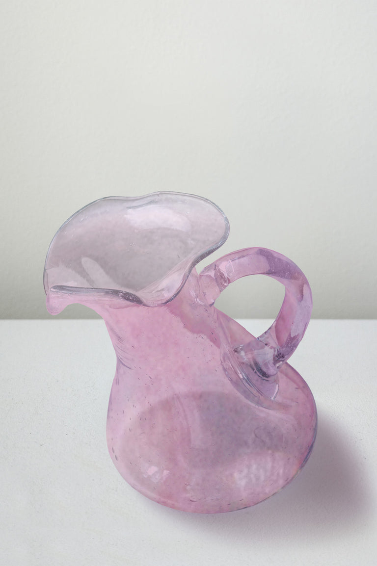 Thaw - Large Recycled Glass Jug in Pink