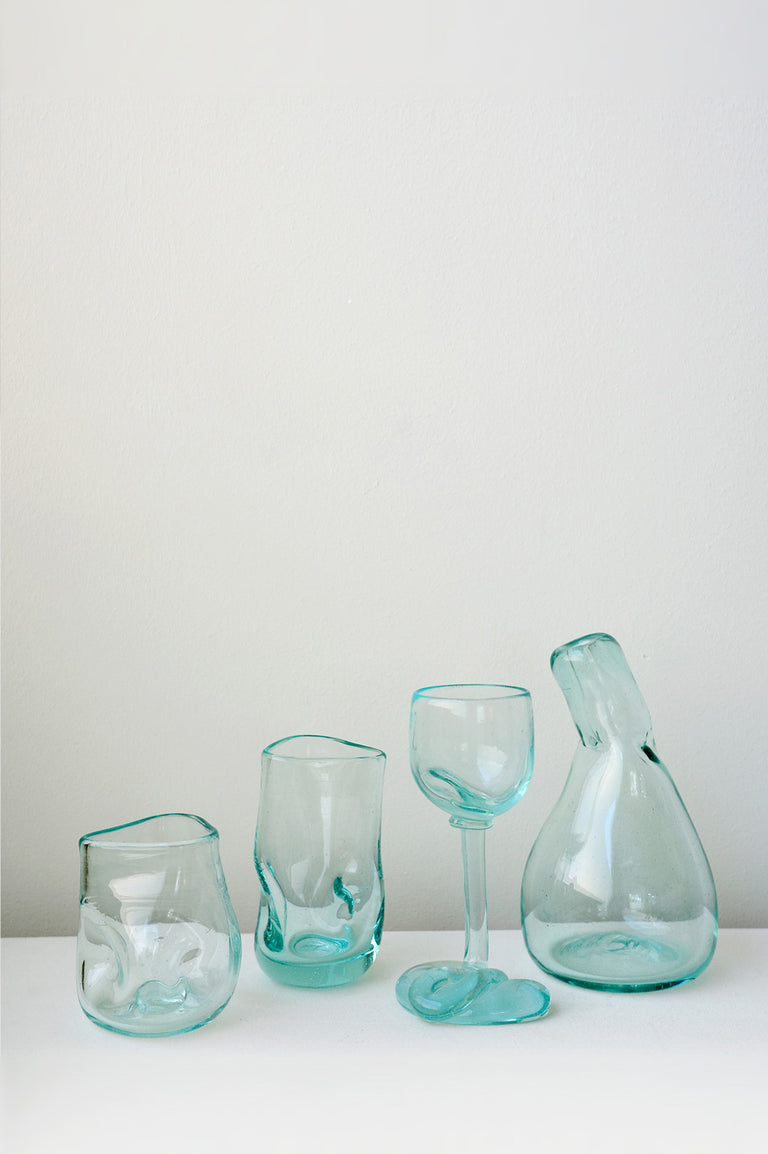 "Notsobig" Thaw - Recycled Glass Carafe in Clear