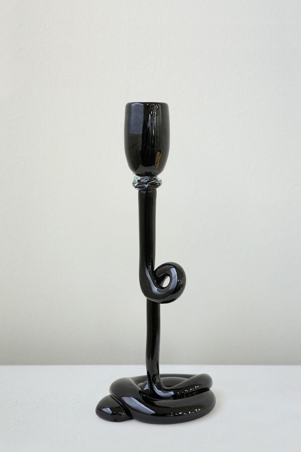 Thaw - Chandelier en verre recyclé noir