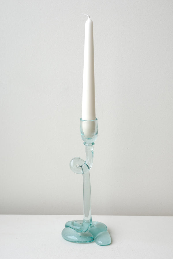 Thaw - Bougeoir en verre recyclé transparent
