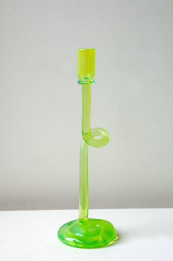 Thaw - Chandelier en verre recyclé vert acide