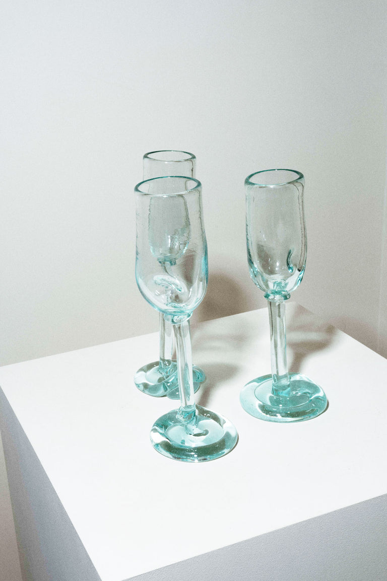 Thaw - Verre flûté recyclé transparent