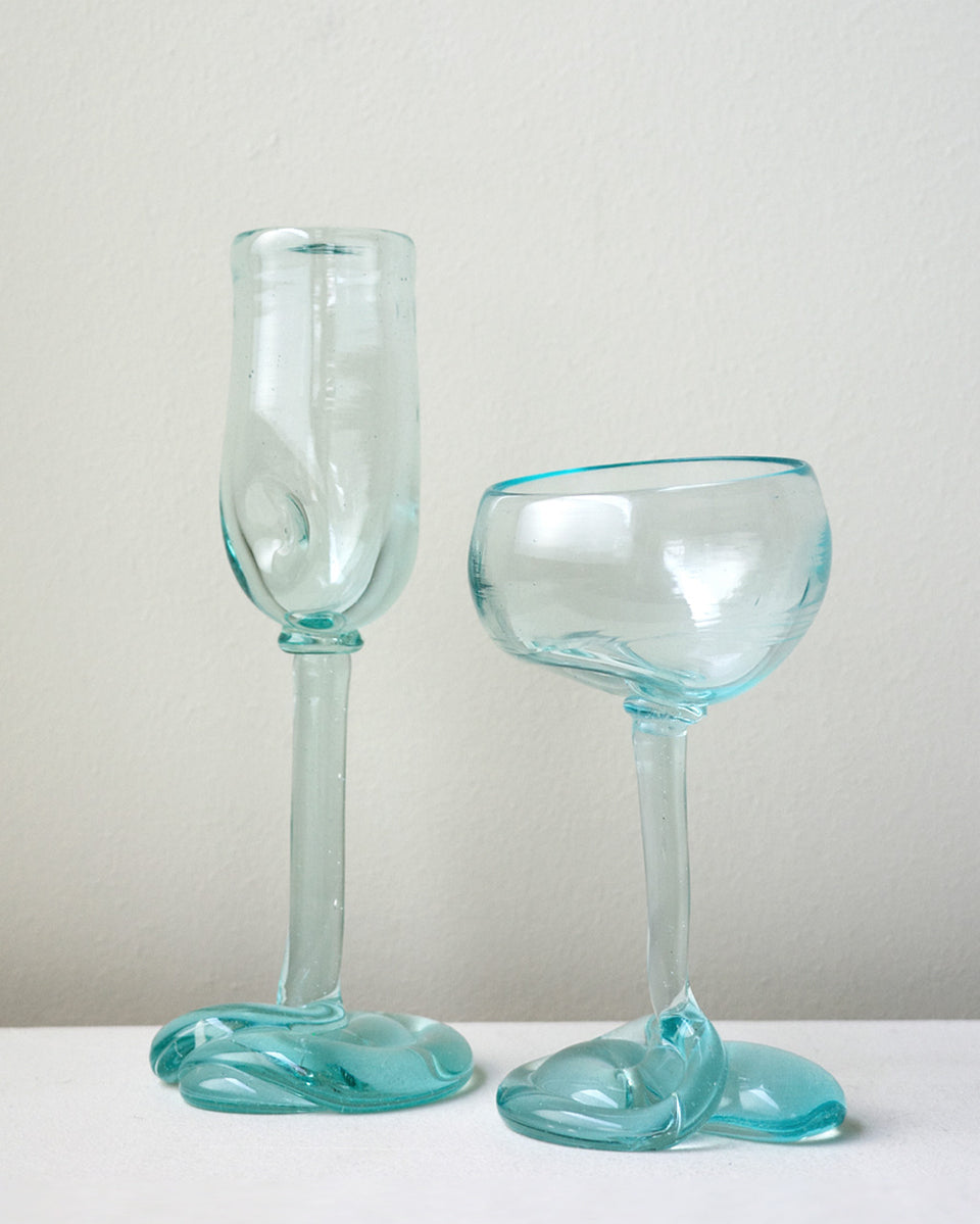 Thaw - Verre flûté recyclé transparent