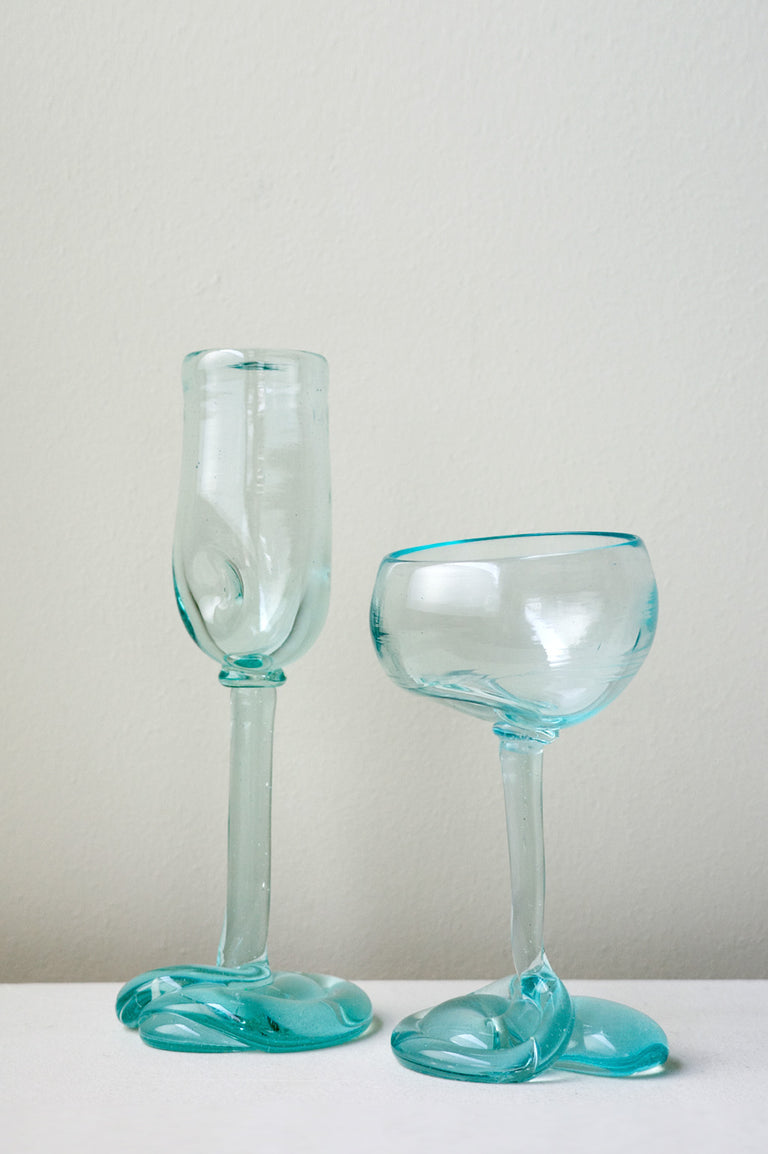 Thaw - Verre flûté recyclé transparent